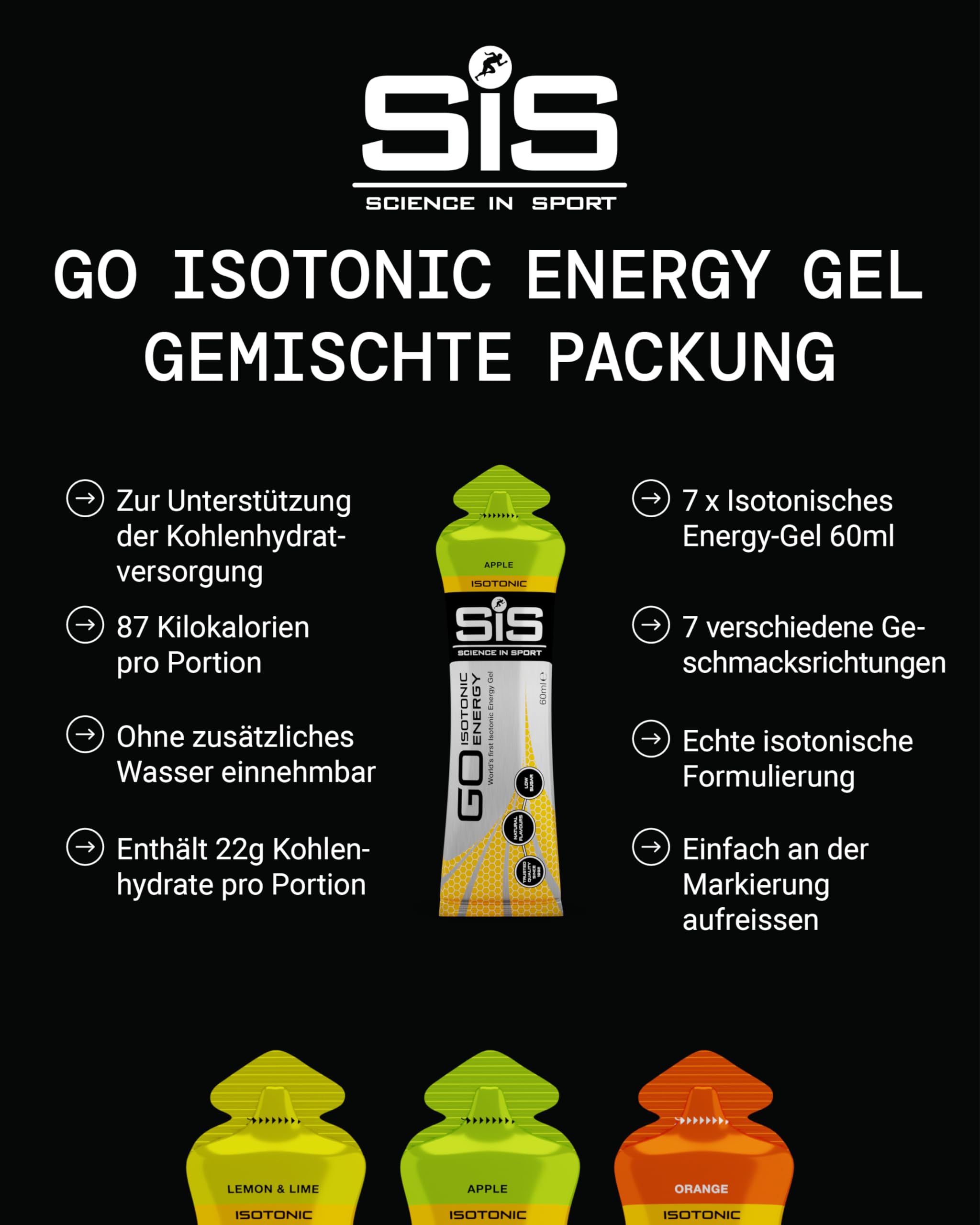 GO Gel isotónico con etiqueta-pack7 para sesiones largas.