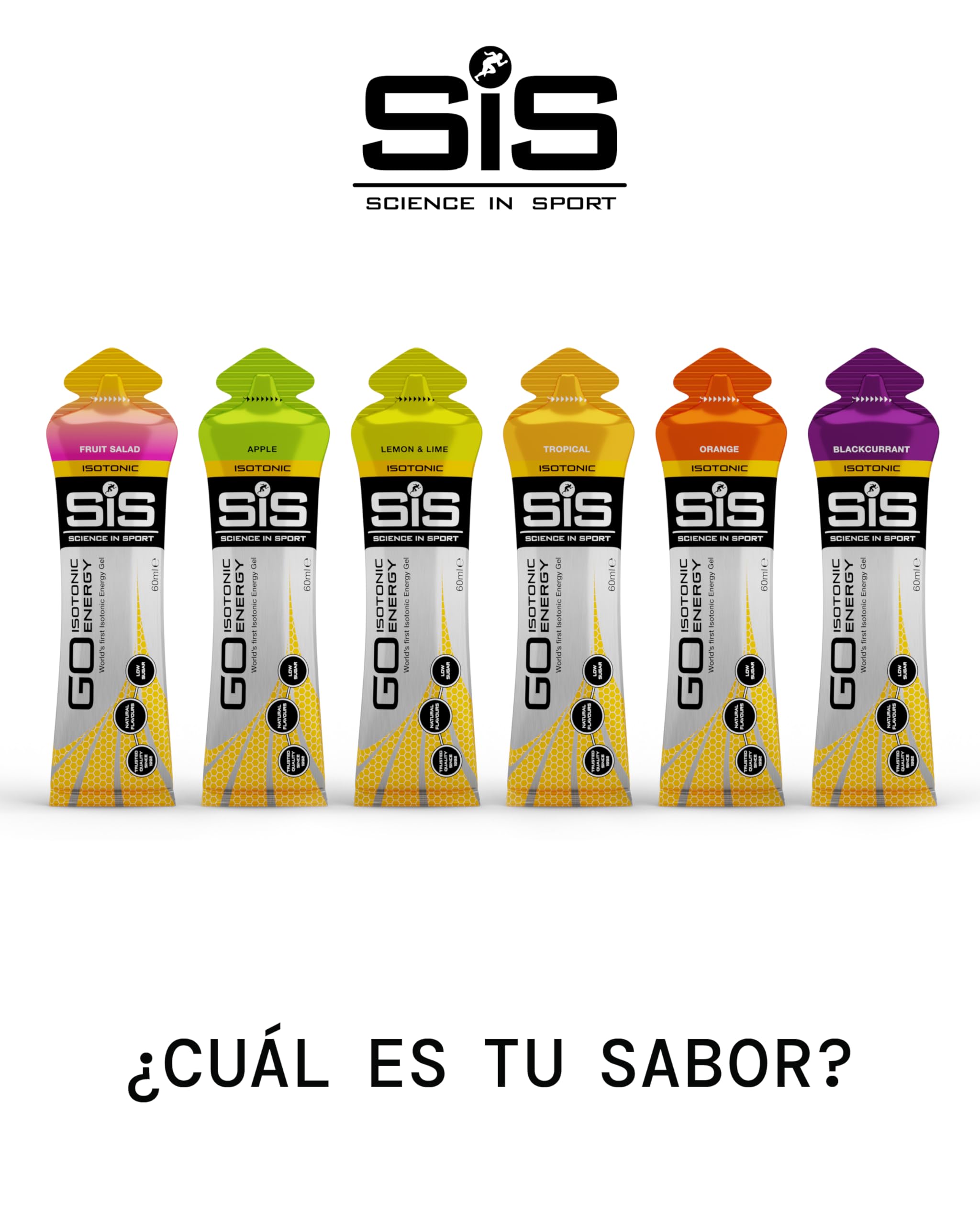 Science in Sport GO Gel, fácil de usar sin agua.