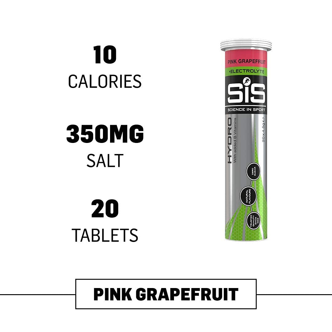 Science in Sport Hydro, tabletas de electrolitos con sabores variados para mezclar