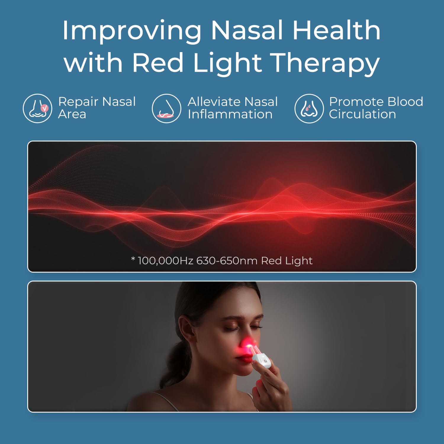 Scienlodic dispositivo nasal inalámbrico, libertad durante cada sesión.