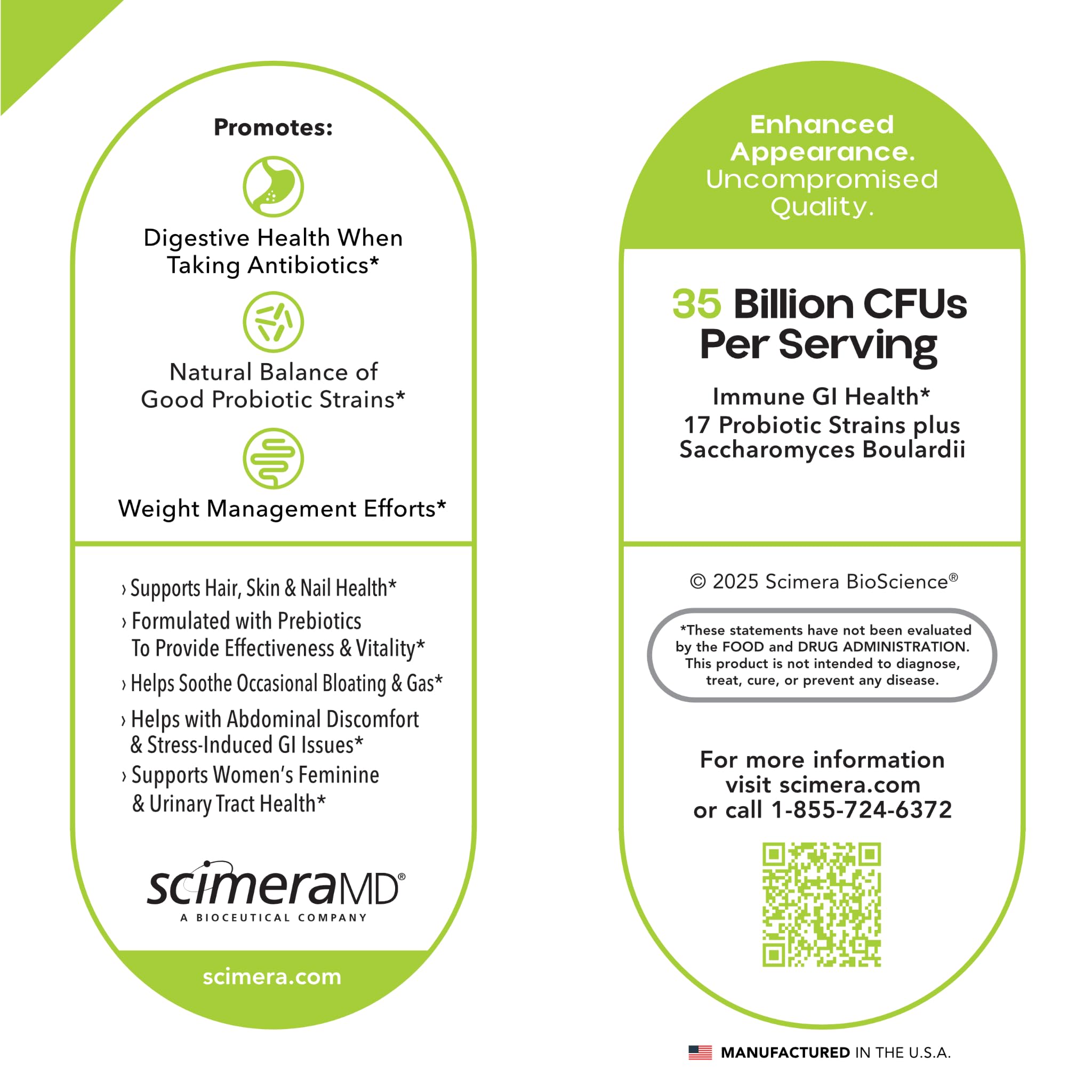 Asprega ScimeraMD Saccharomyces boulardii para equilibrio intestinal.