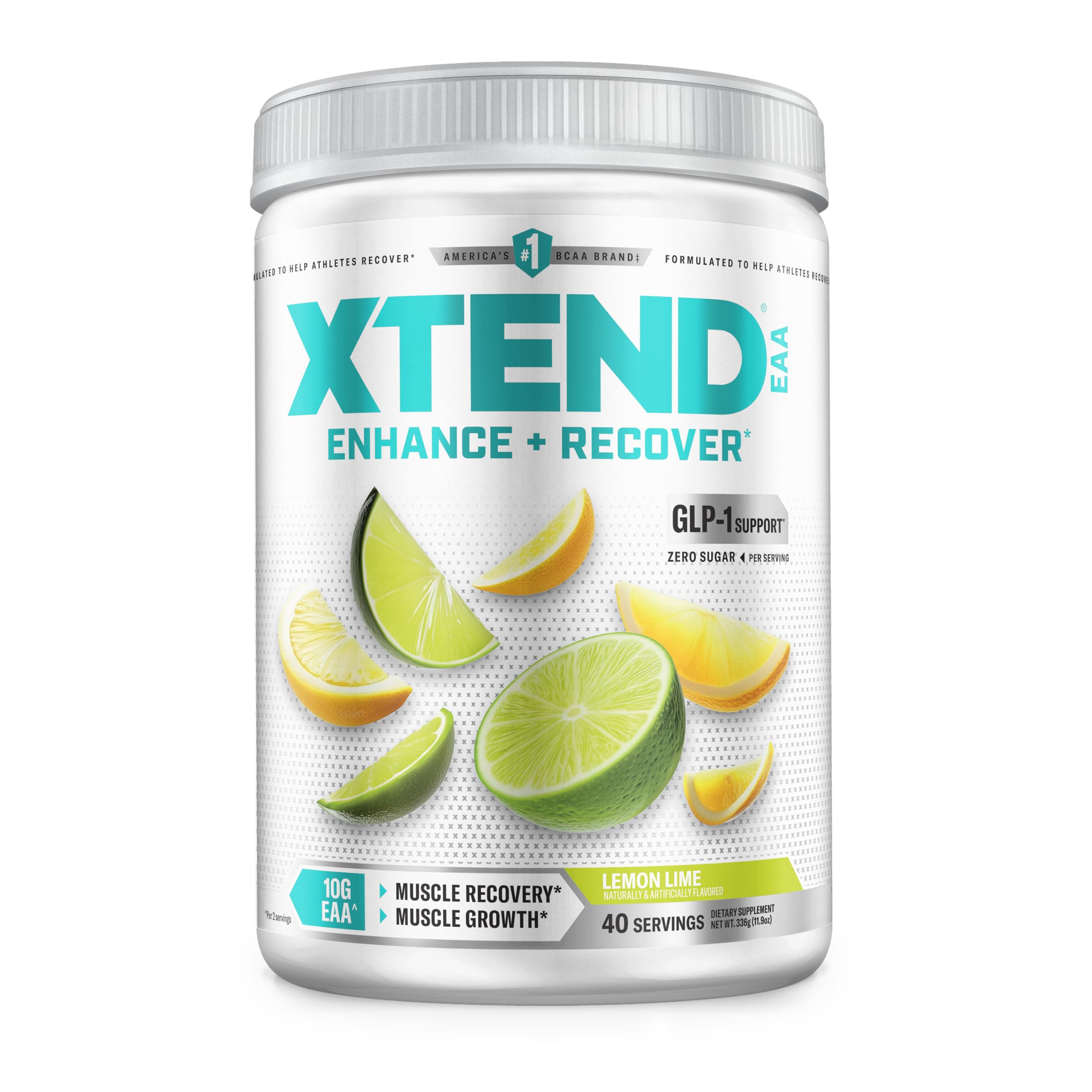 Xtend Scivation EAA + BCAA polvo sabor limón lima para hidratación durante el entrenamiento.