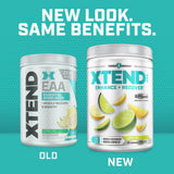 Mezcla Xtend EAA + BCAA en agua, facilita la hidratación durante sesiones intensas.