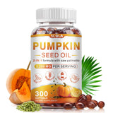 SCOLA aceite de semilla de calabaza en botella da apoyo a la próstata y al sistema urinario.