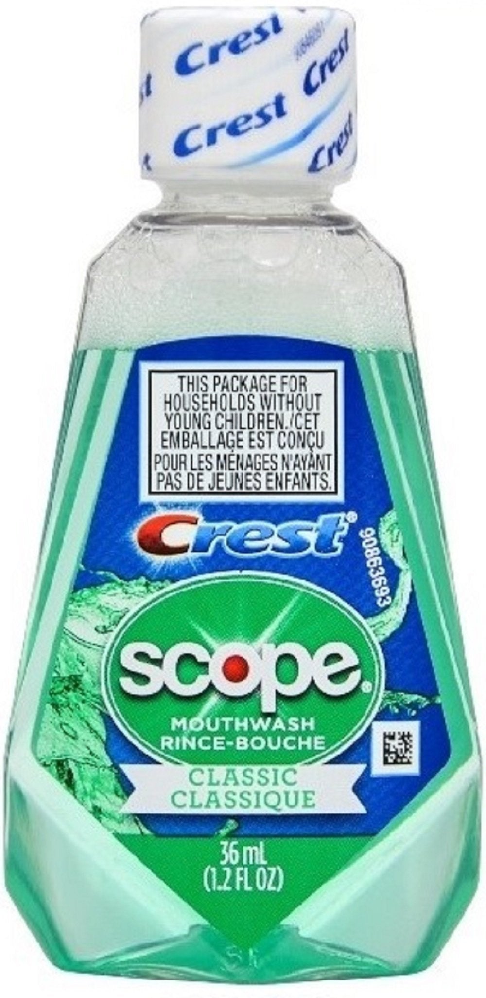 Scope pack 48 enjuague bucal Original Menta, para tener frescura a mano.
