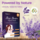Parche Scosvvi para sueño: aplicación en cuello para confort al dormir.