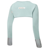 ScratchSleeves: manoplas verde agua que se quedan puestas para comodidad diaria.