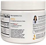 Script Essentials Collagen Beauty Powder con cuchara medidora para dosificación diaria.