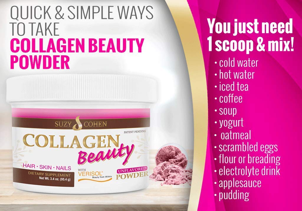 Collagen Beauty Powder se disuelve fácilmente en agua; uso en bebidas.