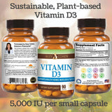 Envase de 90 porciones de Script Essentials Vitamina D3 para uso diario.