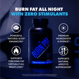 Sculpt Nation Burn PM: cápsulas, entrega dosis diseñada para soporte de saciedad nocturna.