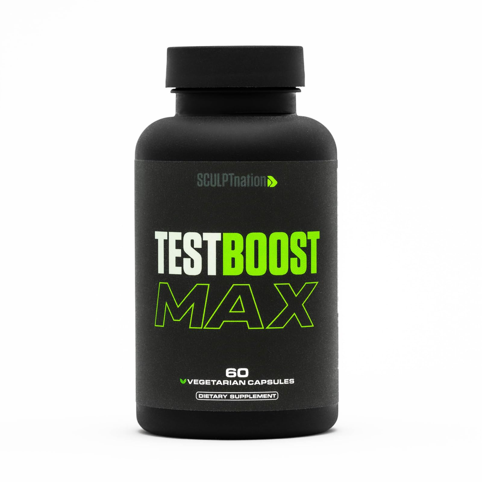 Sculpt Nation Test Boost Max, botella de cápsulas para energía sostenida durante el día