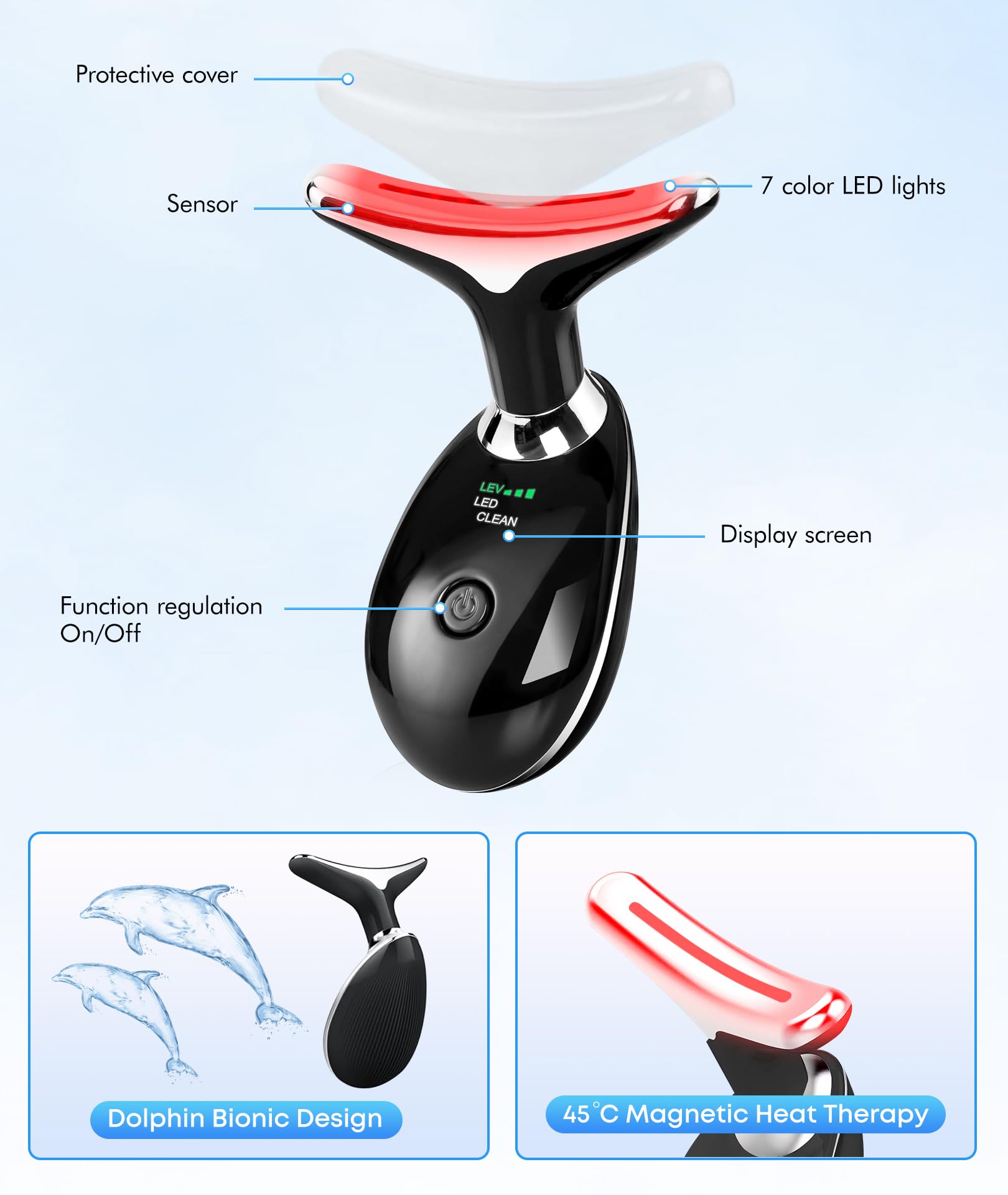 SDKWDH dispositivo Trinity para rostro, diseño compacto.