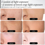SDKWDH máscara luz roja facial 7 colores para personalizar rutinas