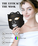 SDKWDH máscara luz roja facial con control remoto para ajustes rápidos