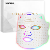 SDKWDH mascarilla de luz roja 850nm para el rostro, uso cómodo en casa.