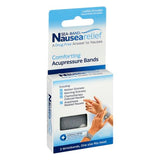 Sea-Band pulsera anti-náusea para náuseas matutinas, uso cómodo durante el día.