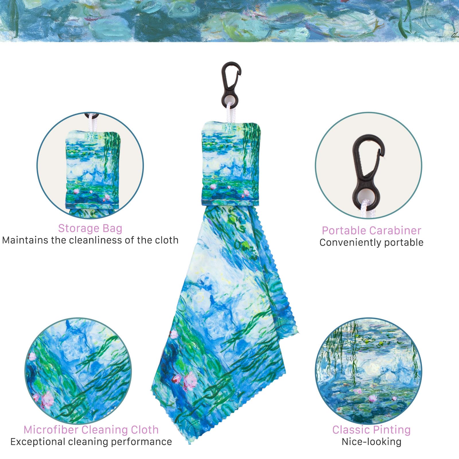 Seabbo limpiador de gafas con Monet: brillo nítido y sensación fresca