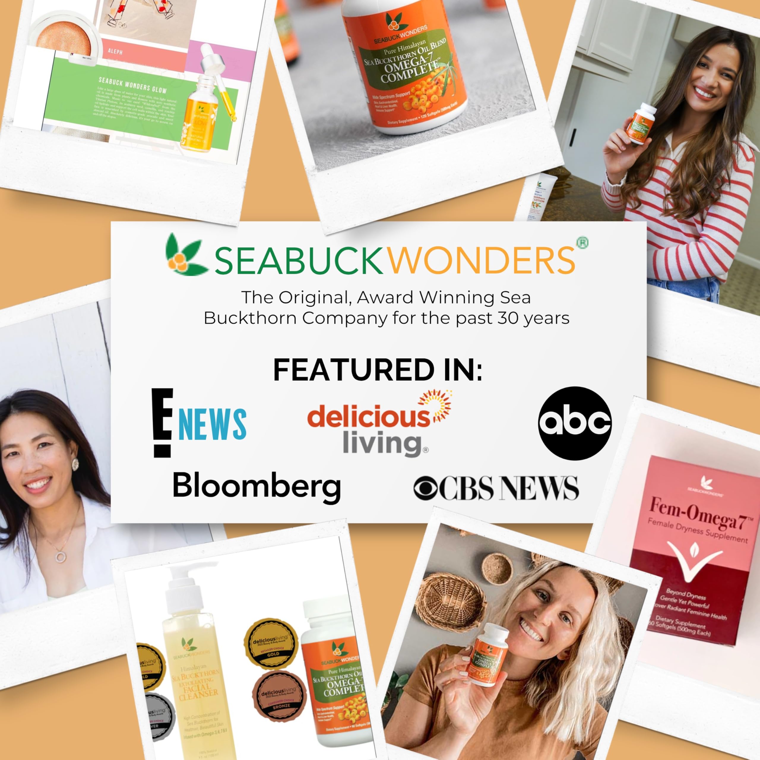 SEABUCKWONDERS certificado orgánico, libre de hexano y no-GMO