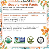SEABUCKWONDERS Omega 3-6-9 en aceite de espino para nutrición