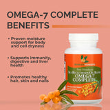 SEABUCKWONDERS cápsulas blandas omega-7 para nutrición diaria de la piel