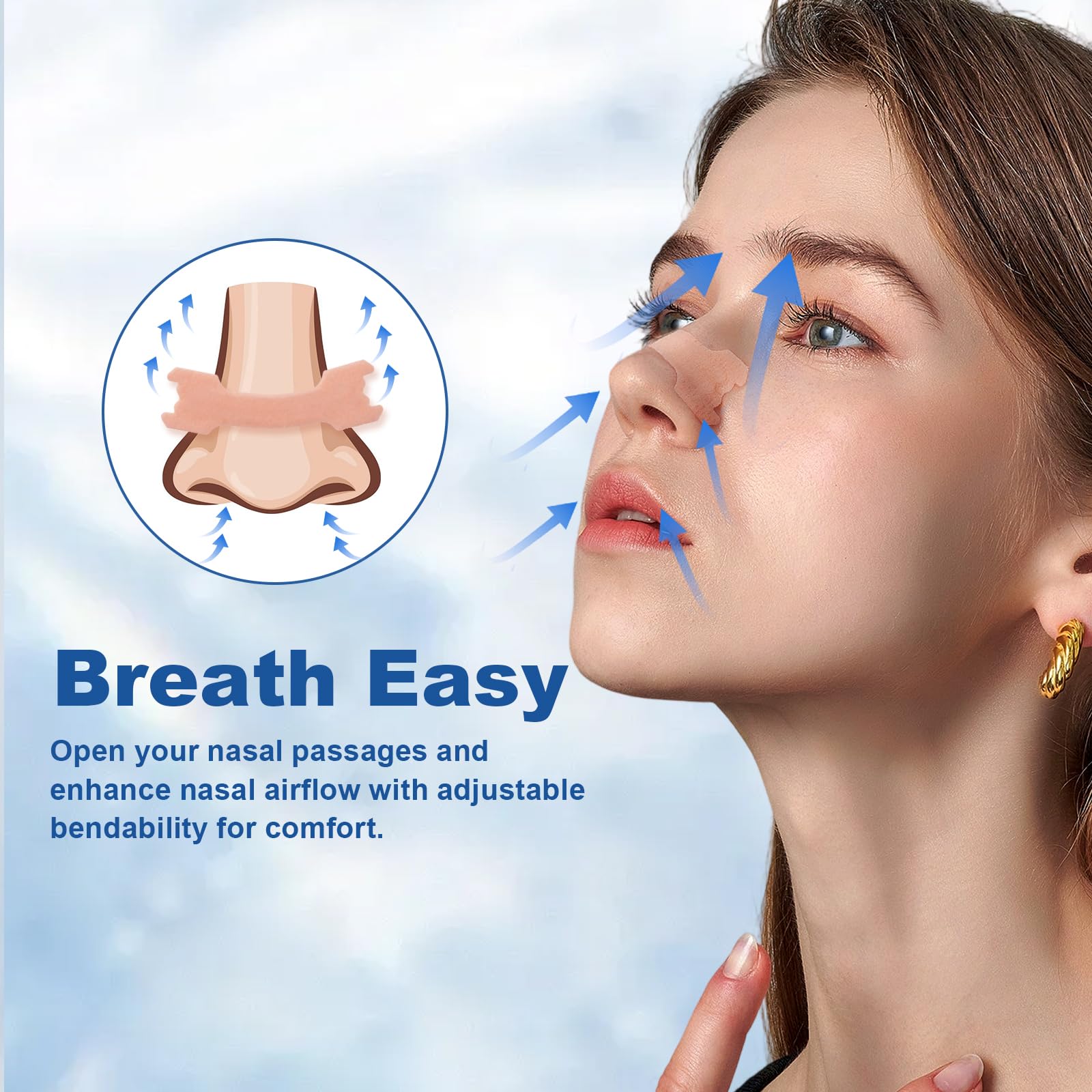 Seacall tiras nasales: diseño que facilita abrir las vías respiratorias.
