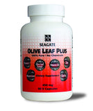 Frasco de Seagate con cápsulas vegetarianas, contiene ajo, zinc y vitamina d3 para bienestar diario.