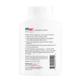 SEBAMED lavando íntimo aloe vera en hoja fresca para confort diario.