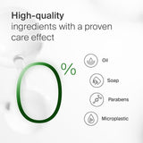 SEBAMED etiqueta pH 3.8 – mantiene equilibrio de la microflora externa.