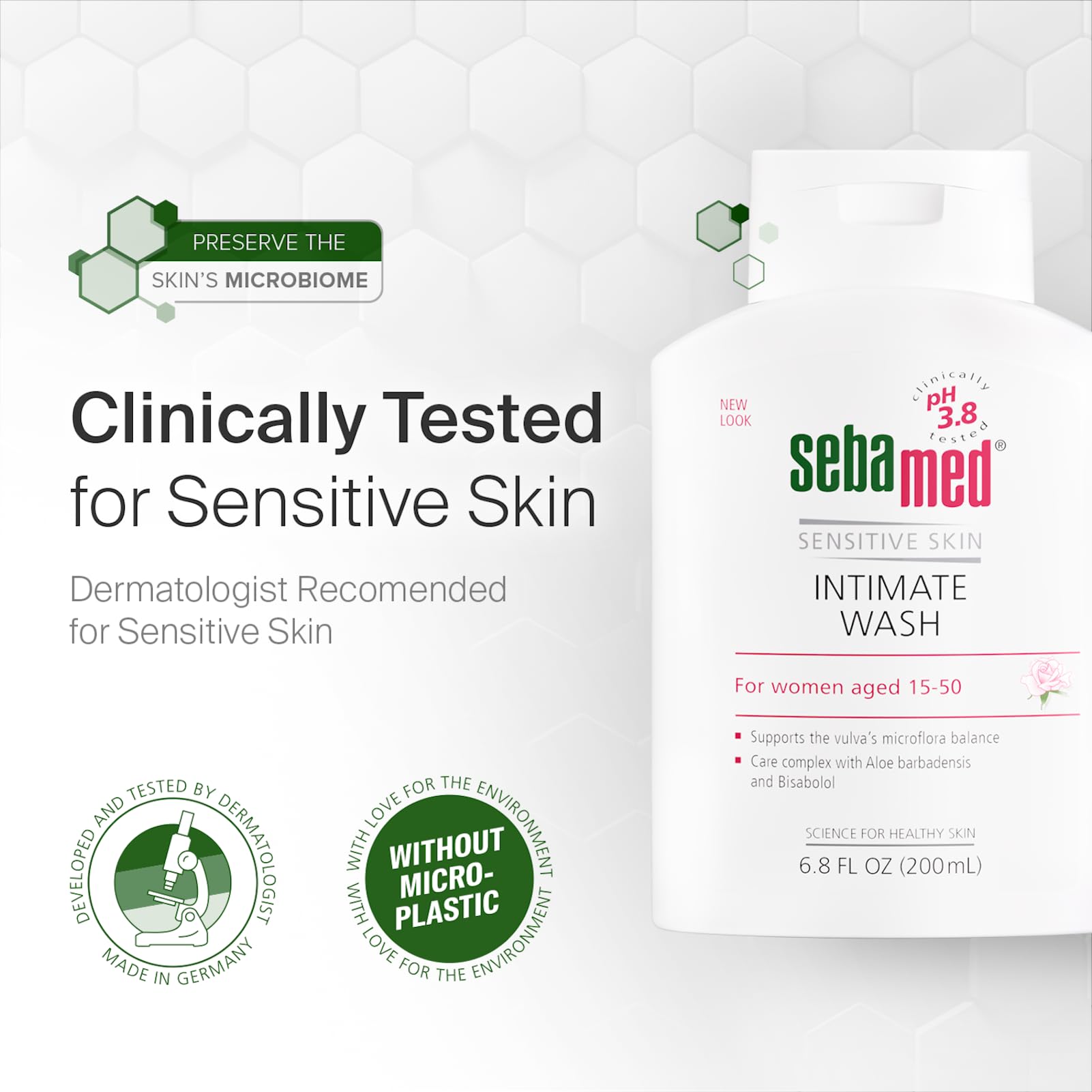 SEBAMED uso diario – espuma suave para rutina de higiene íntima.