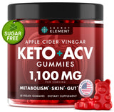 Gomitas Secret Element Keto ACV en frasco para uso diario.