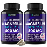 Secret Element magnesio glicinato 500mg cápsulas frente, alta absorción para bienestar diario