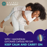 Secret Element magnesio glicinato 500mg cápsulas uso diario sencillo