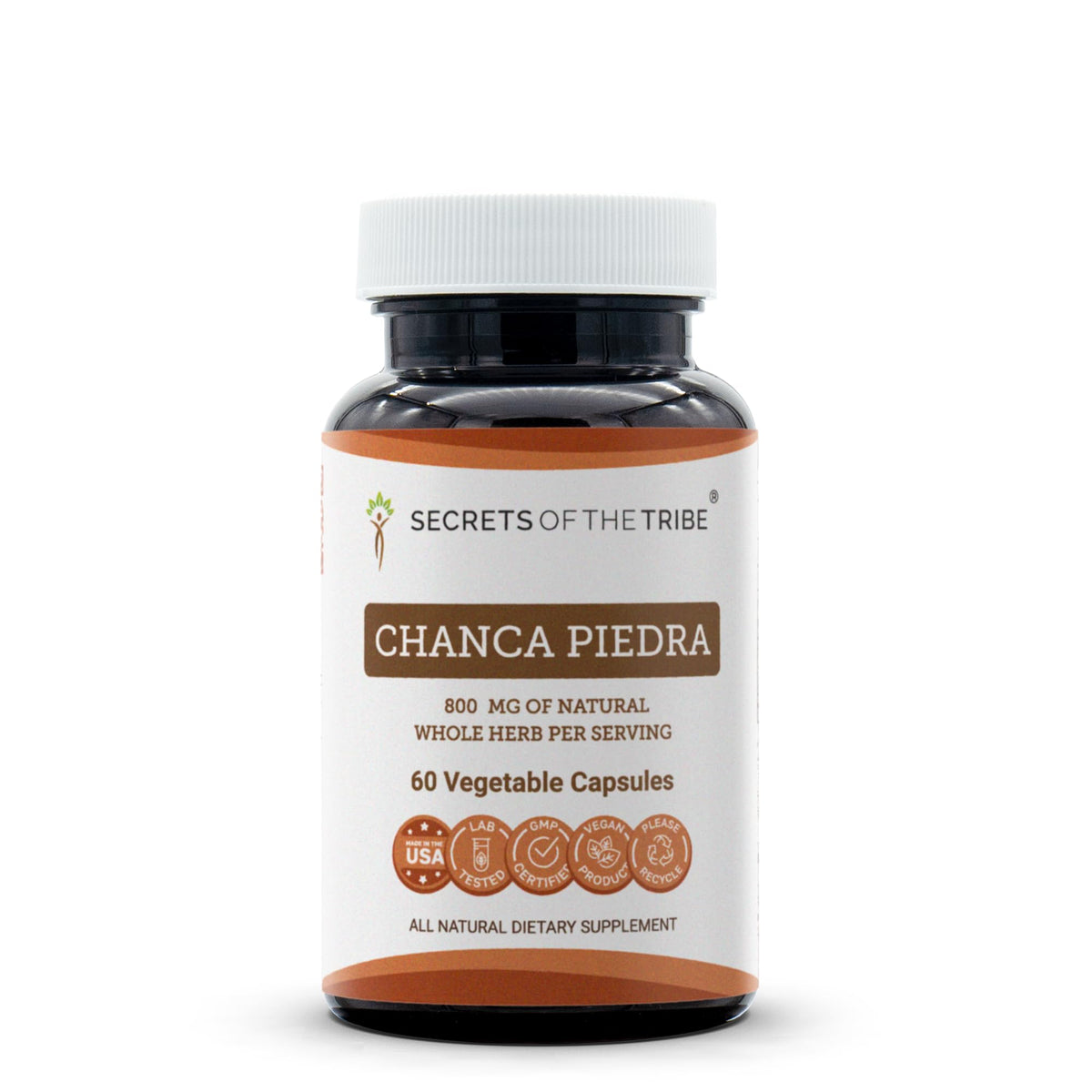 Secrets of the Tribe: botella de cápsulas vegetales para uso diario