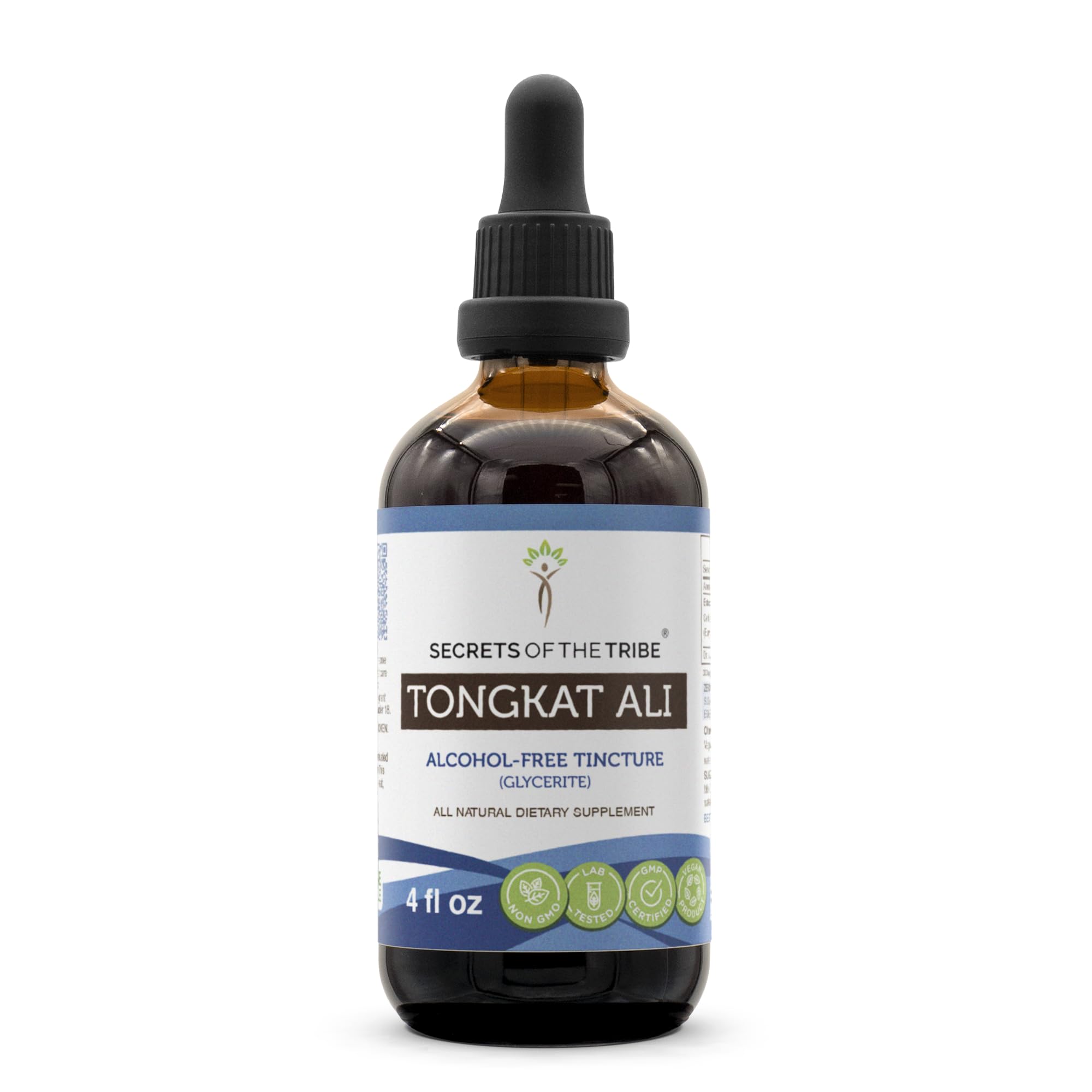 Secrets of the Tribe Tongkat Ali, botella de extracto líquido para absorción rápida