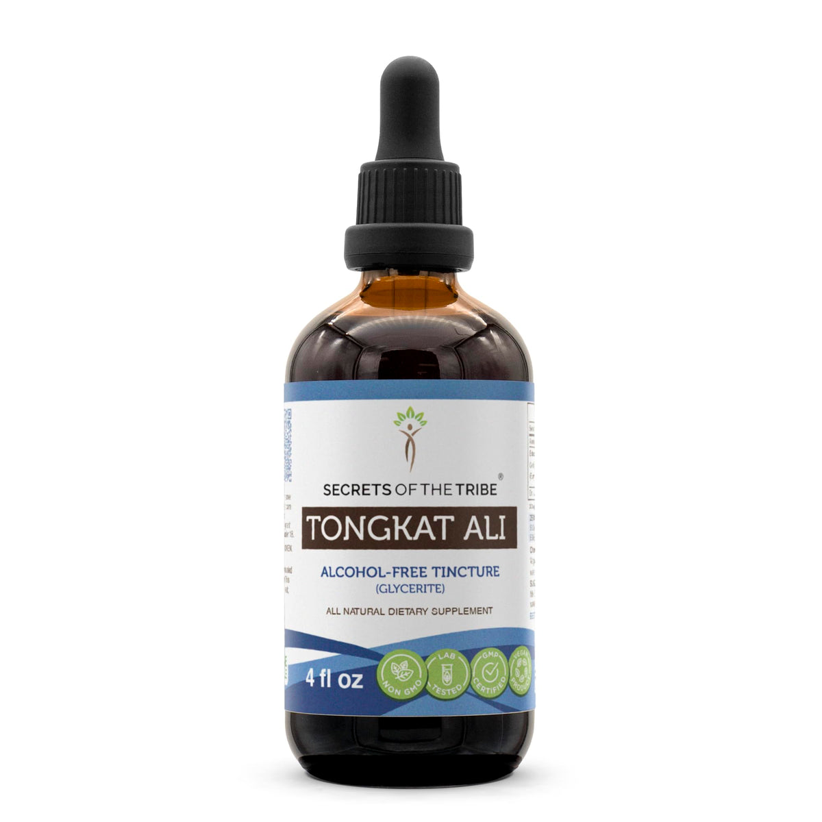 Secrets of the Tribe Tongkat Ali, botella de extracto líquido para absorción rápida