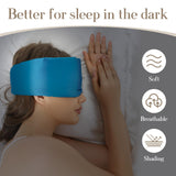 SECZIPE mascarilla con banda ajustable azul para dormir de lado