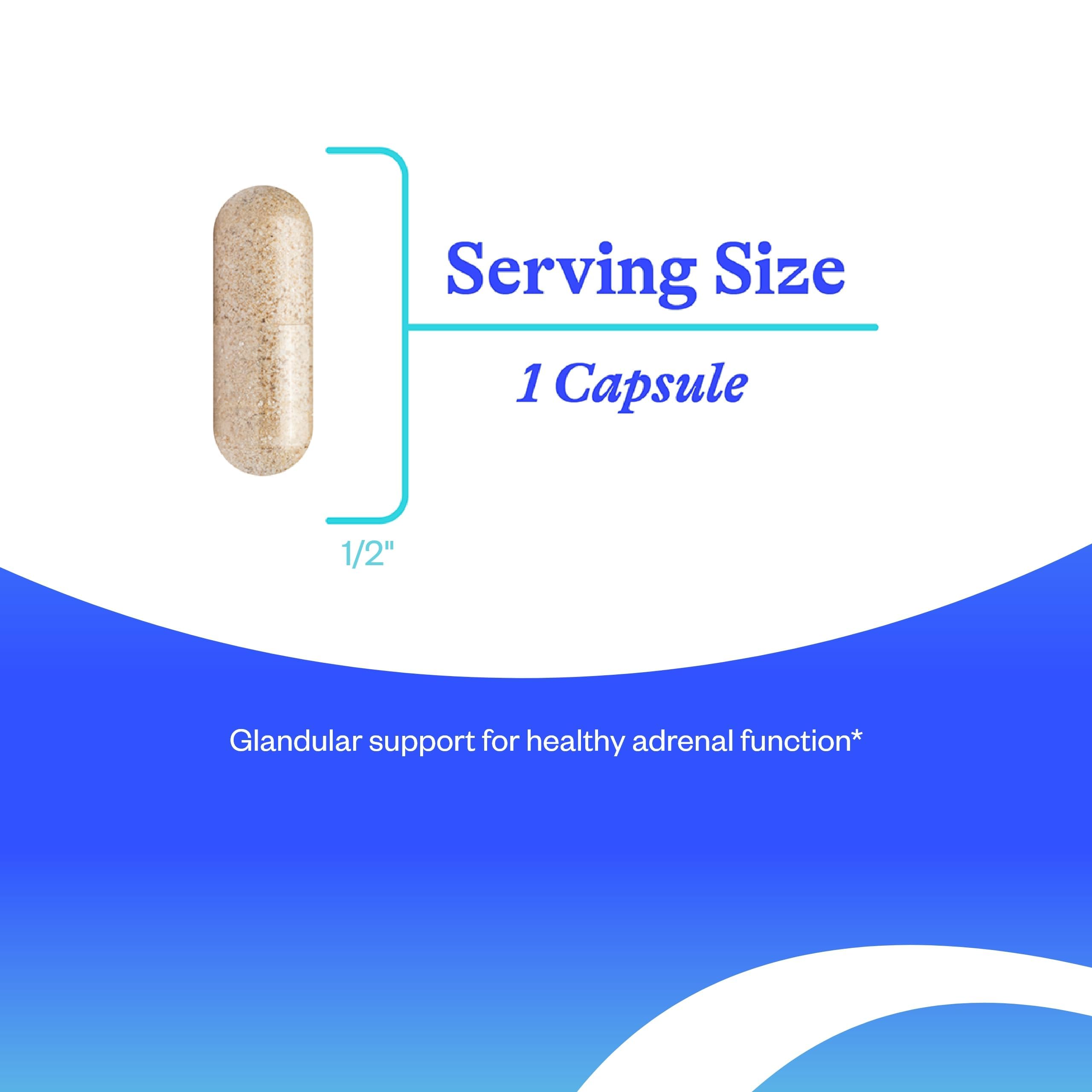 Cápsula individual de Seeking Health Adrenal Cortex para uso diario