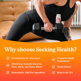 Empaque de Seeking Health B12 metilcobalamina 5000, cuidado y calidad.