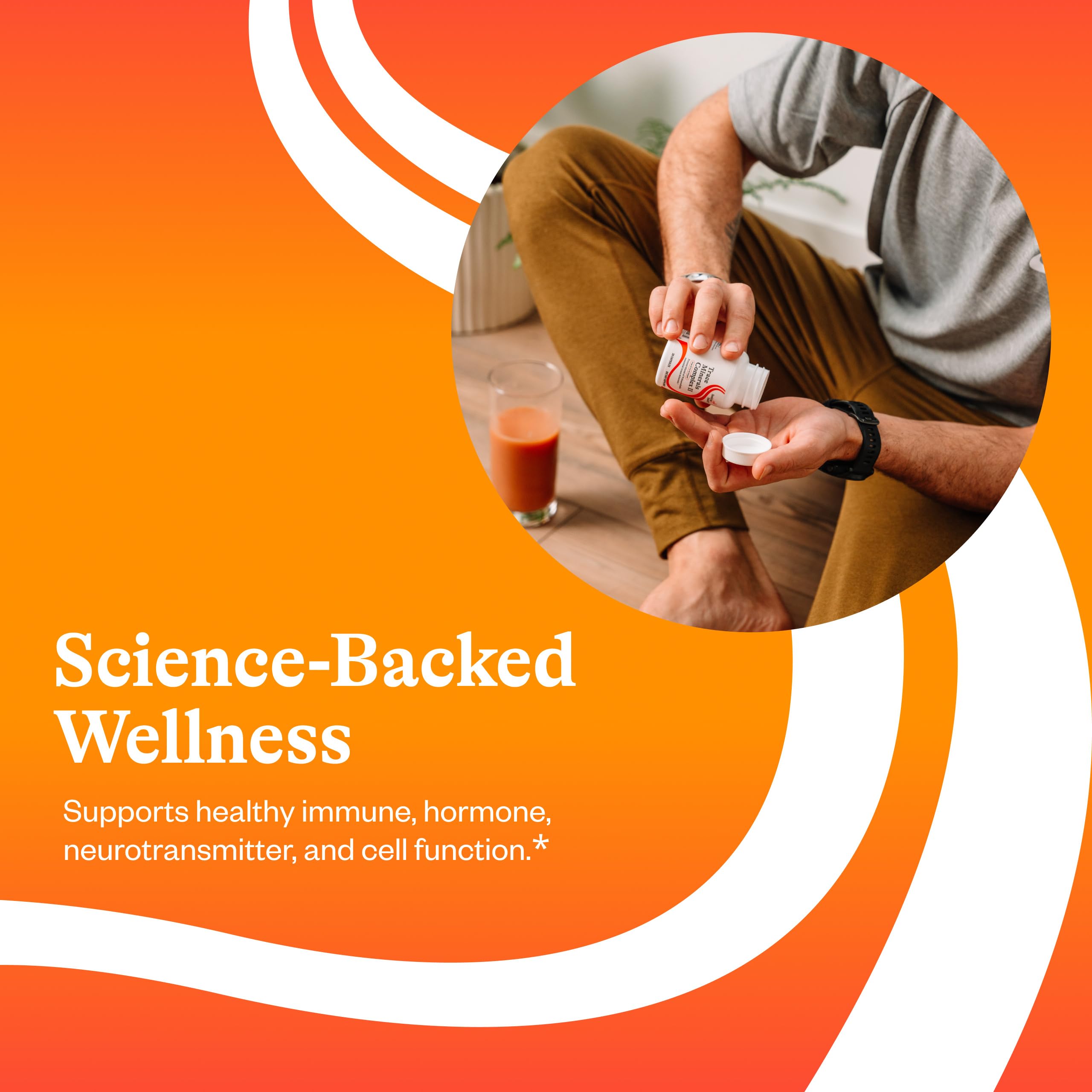 Etiqueta trasera de Seeking Health Complejo de Minerales Trazas II sin alérgenos.