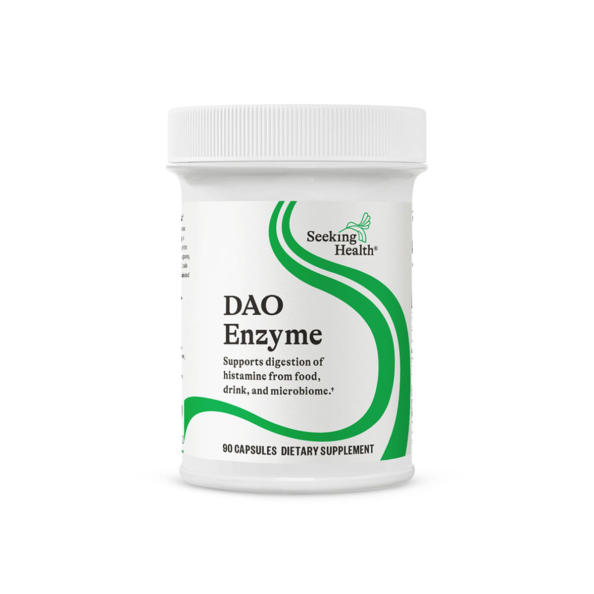 Botella Seeking Health DAO Enzyme, apoyo digestivo diario