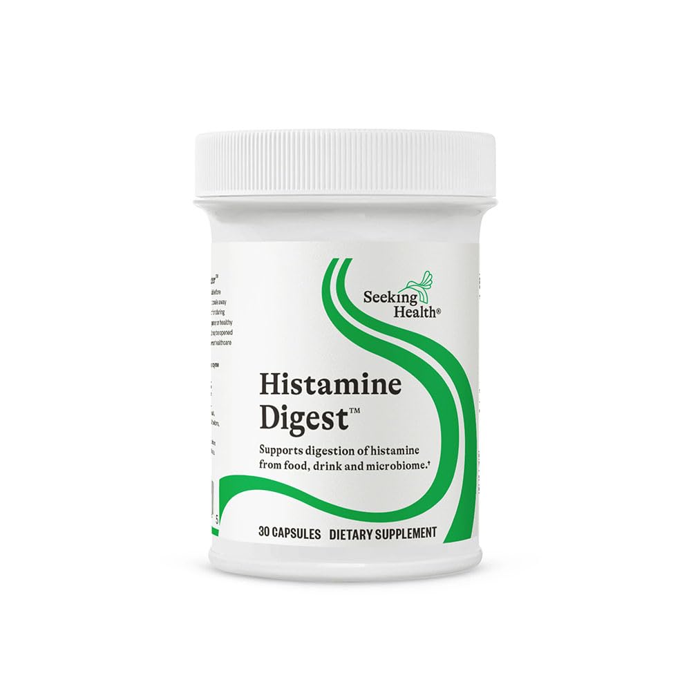 Seeking Health DAO Enzyme en botella ofreciendo apoyo digestivo suave para comidas abundantes