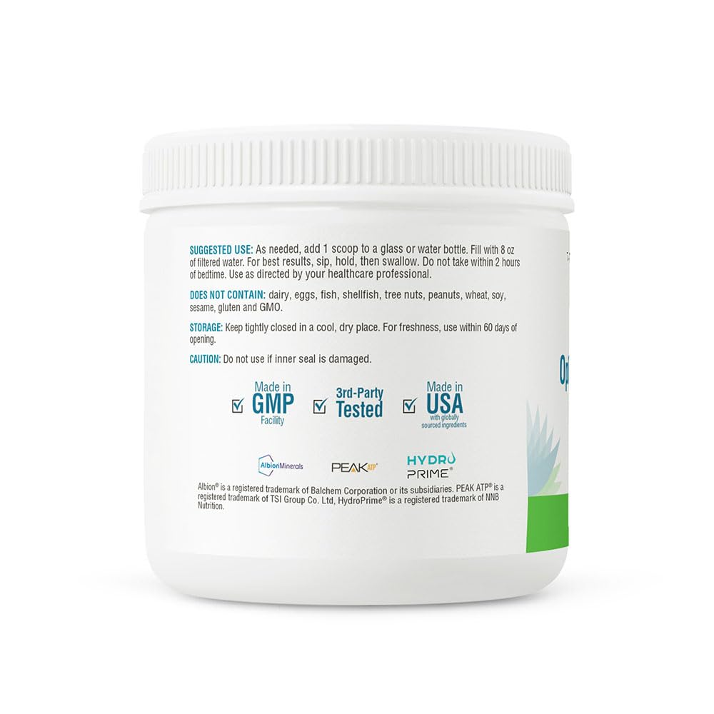 Etiqueta nutricional de Seeking Health Electrolyte Óptimo para planificar ingestas.