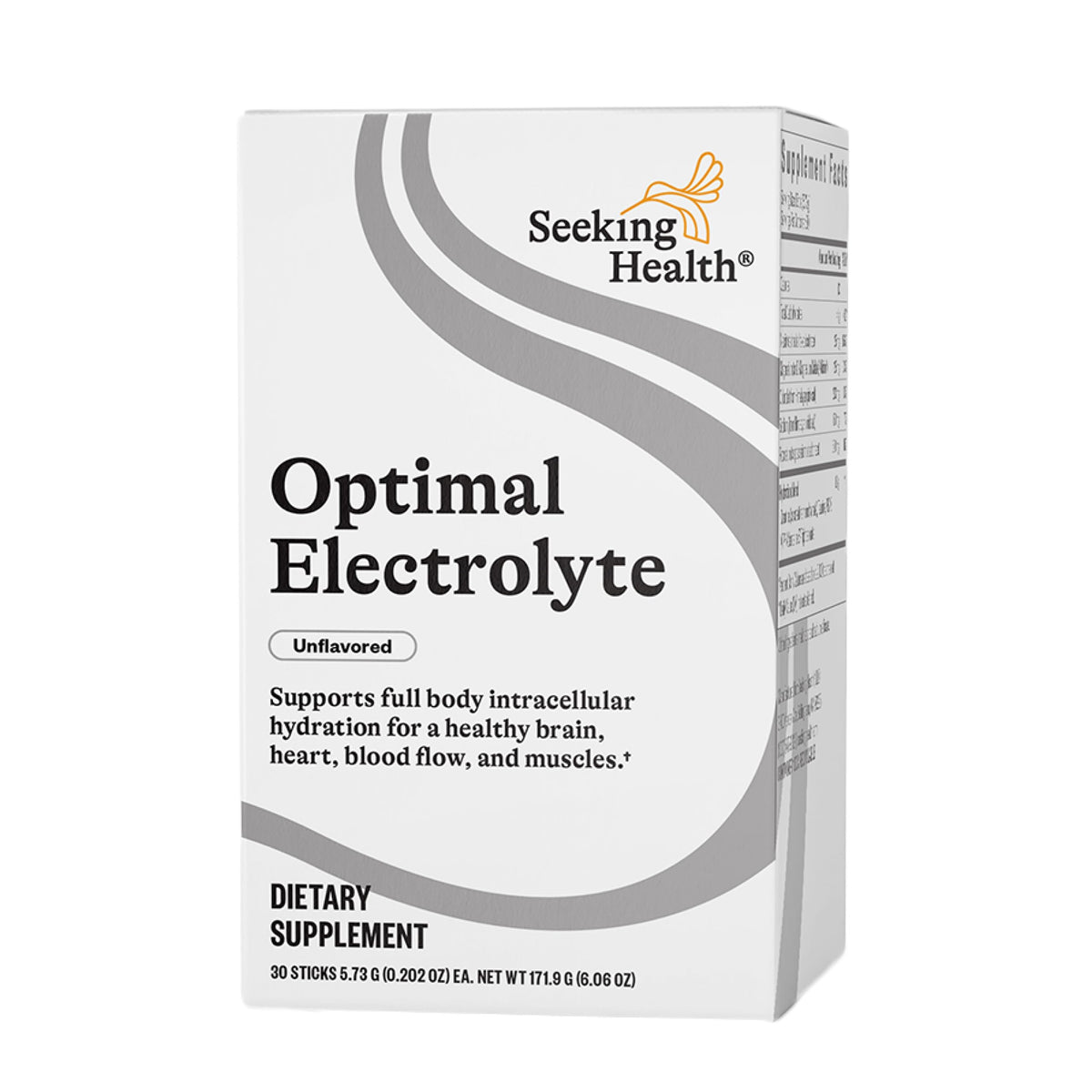 Seeking Health Electrolyte Sticks en envase 30 palitos para hidratación diaria.