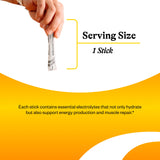 Seeking Health Electrolyte Sticks sin sabor, bebida limpia y refrescante.