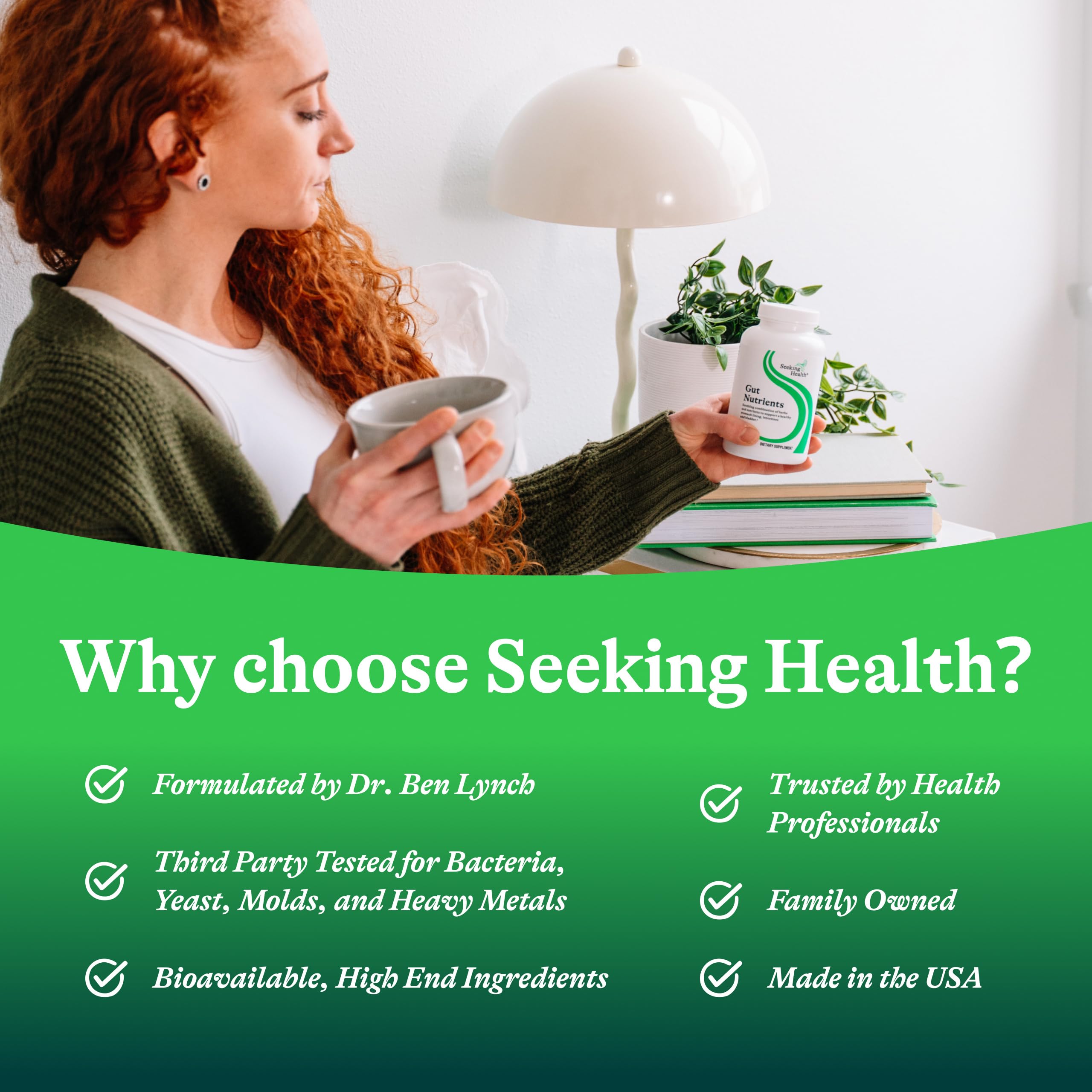 Seeking Health empaque de calidad: proceso seguro y control de calidad