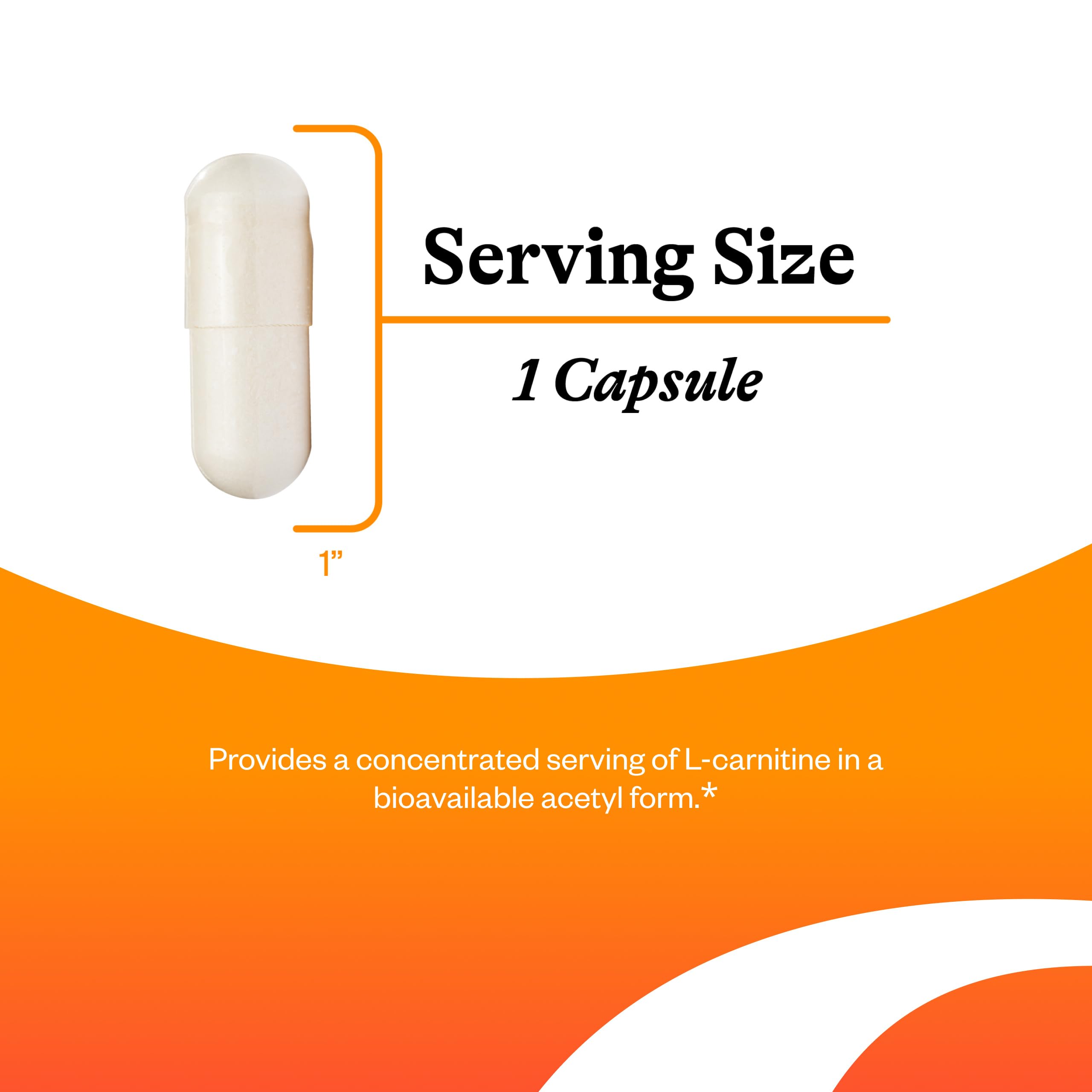 Etiqueta frontal de Seeking Health Acetil-L-Carnitina para referencia de composición.