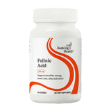 Botella Seeking Health Folinic Acid frente a la cámara, opción sin metilo para sensibilidad.