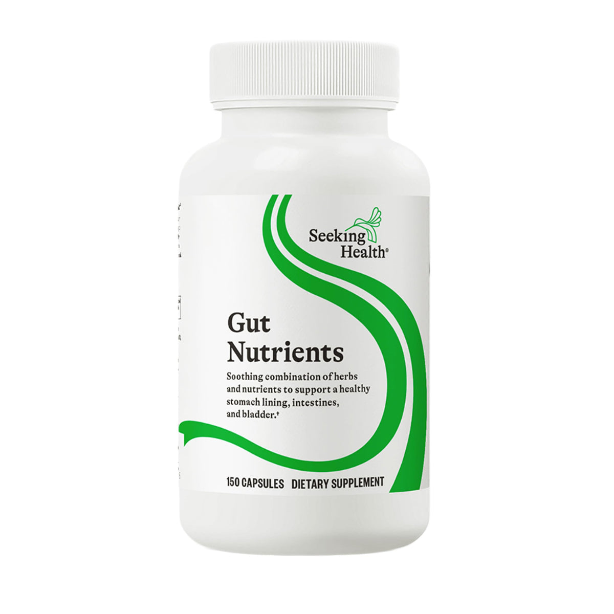 Seeking Health Gut Nutrients: botella lista para apoyar la digestión diaria