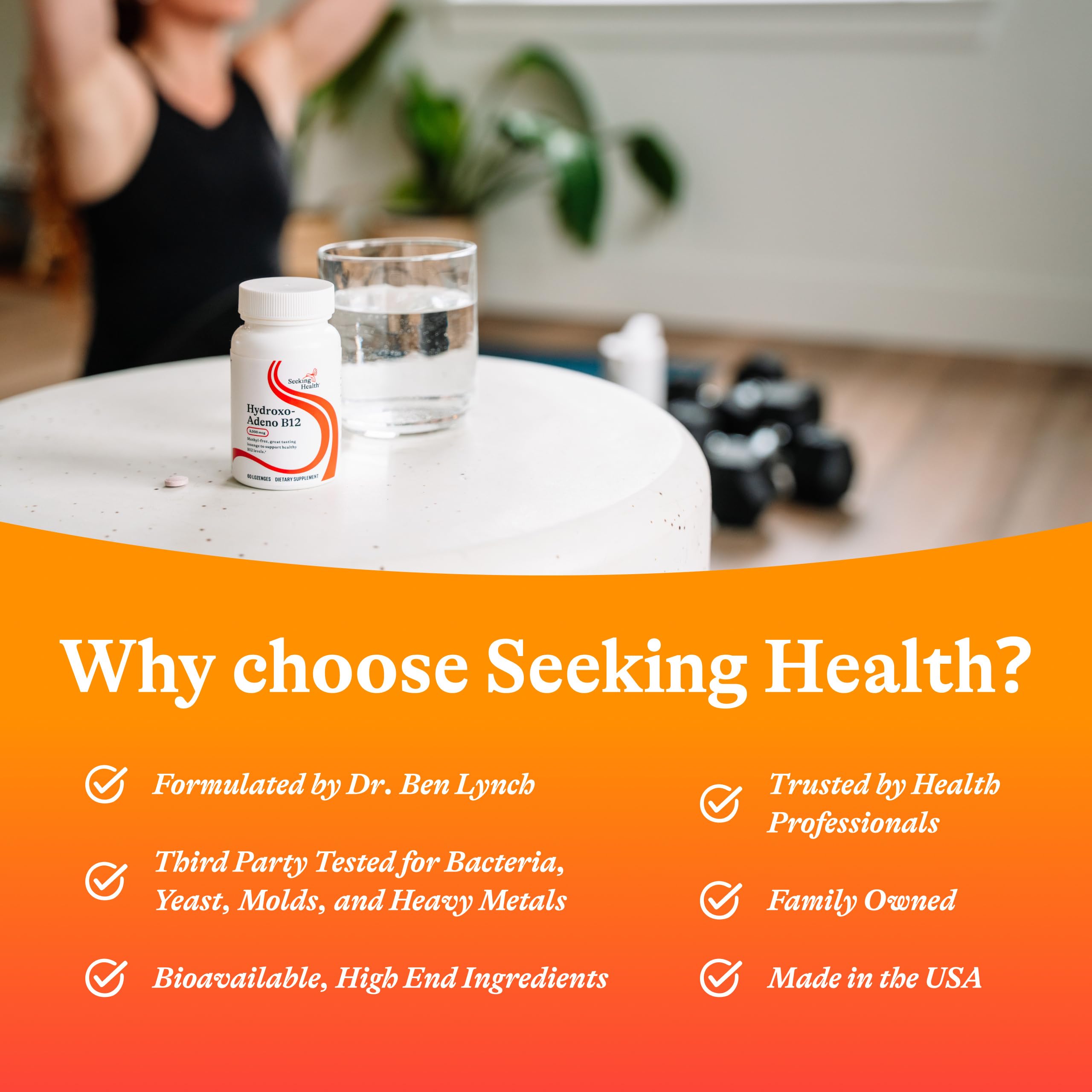 Seeking Health Hydroxo-AdenoB12: ingredientes clave y bio-disponibilidad